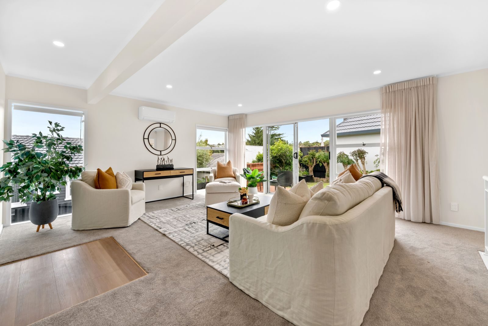 Renovated living room at 114 Gowing Drive, Meadowbank